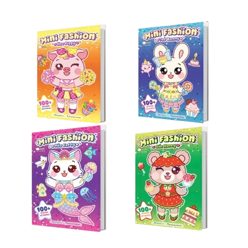 Mini Fashion (Cuốn lẻ) - Sách bóc dán sticker cho bé gái