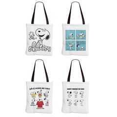 Túi vải tote in hình Snoopy