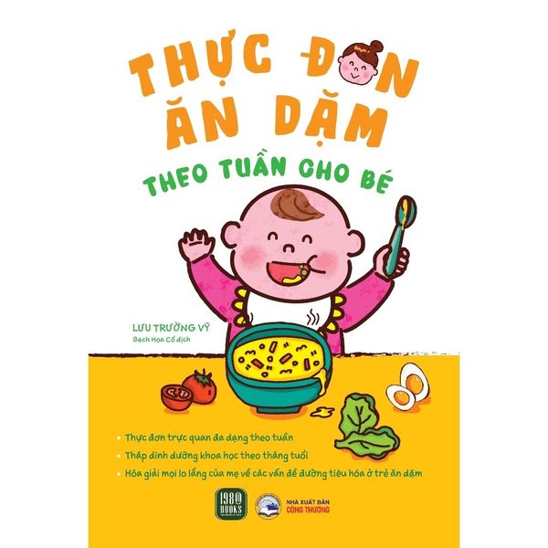 Thực đơn ăn dặm theo tuần cho bé