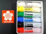 Bộ màu vẽ Sakura Poster Color dạng tuýp 12ml