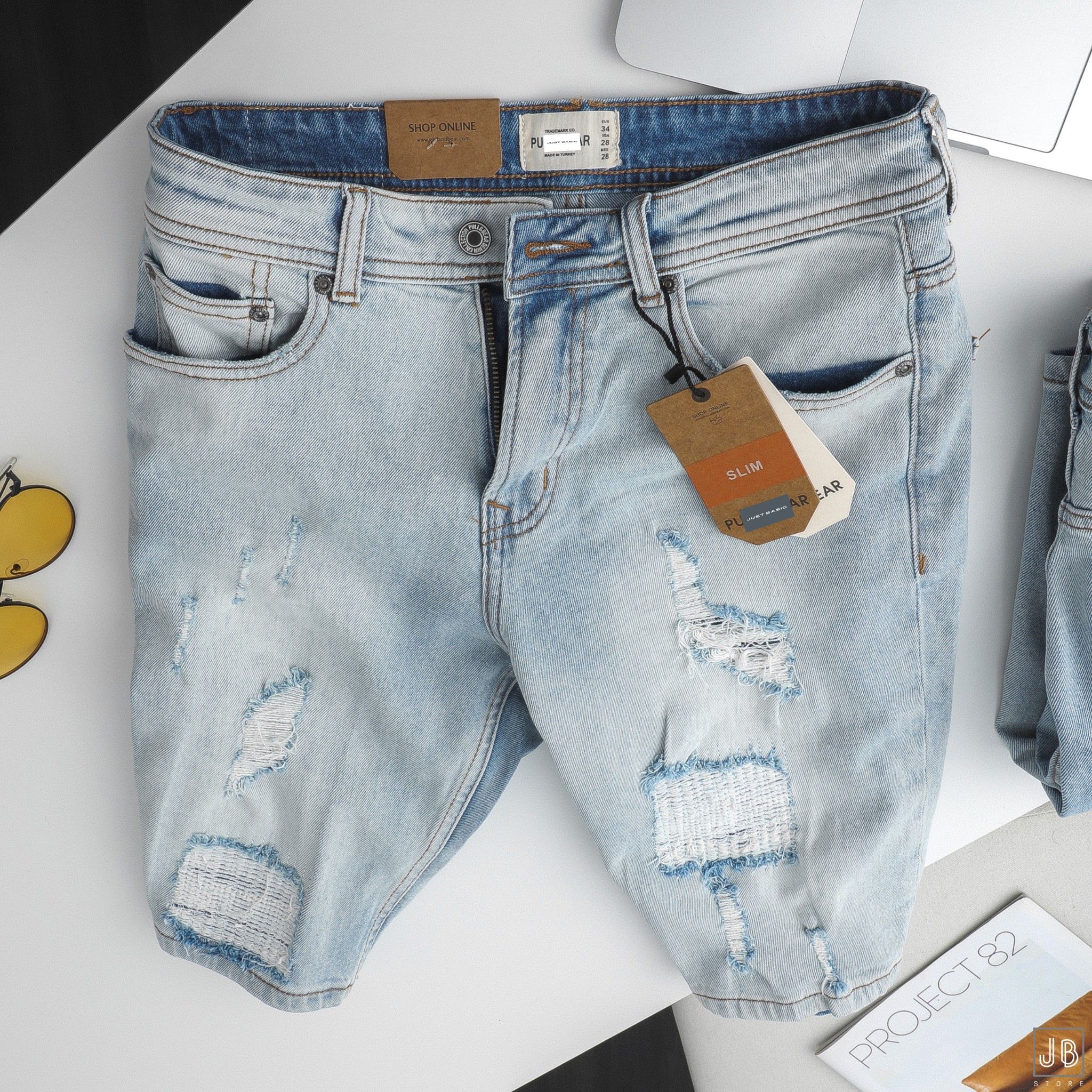 Quần Short Jeans P&B /4M/ QSJP3