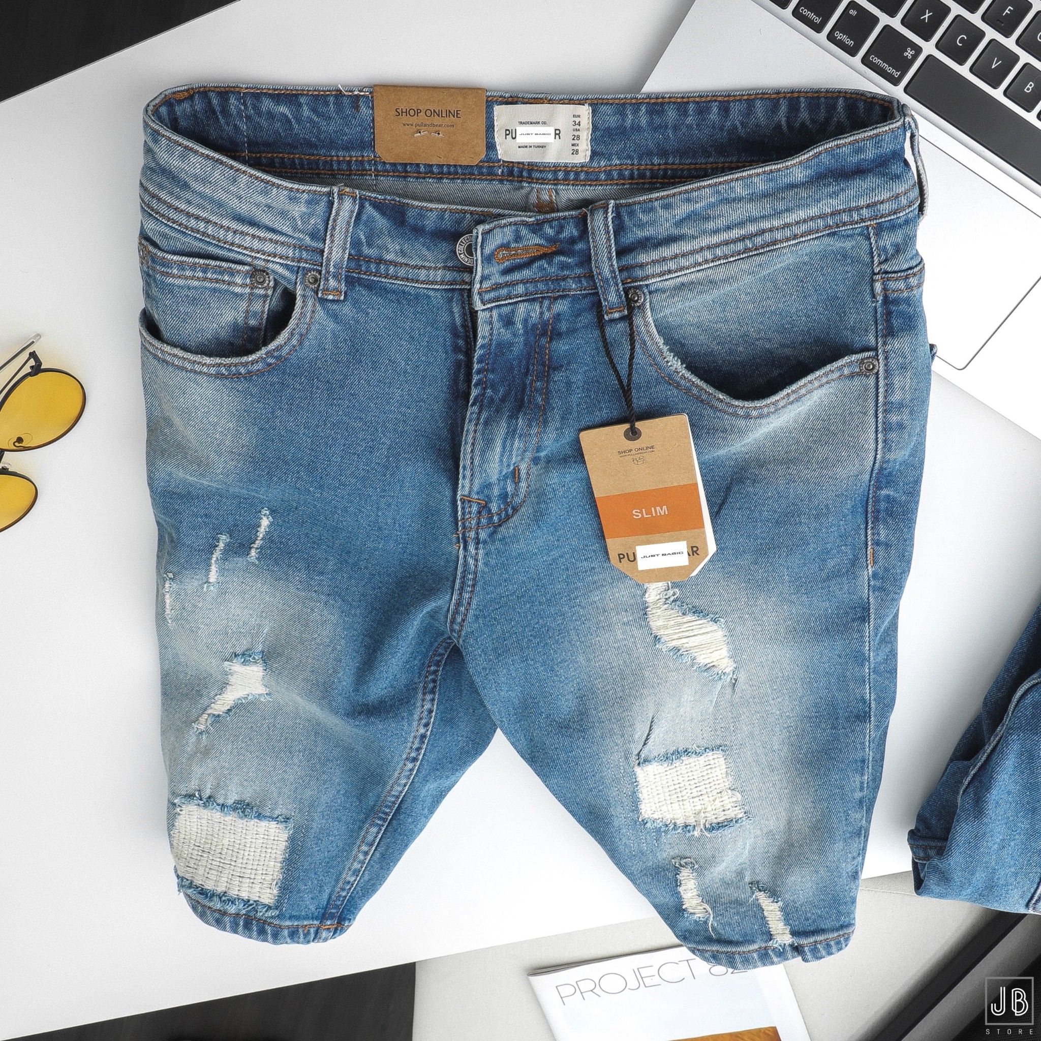 Quần Short Jeans P&B /4M/ QSJP3