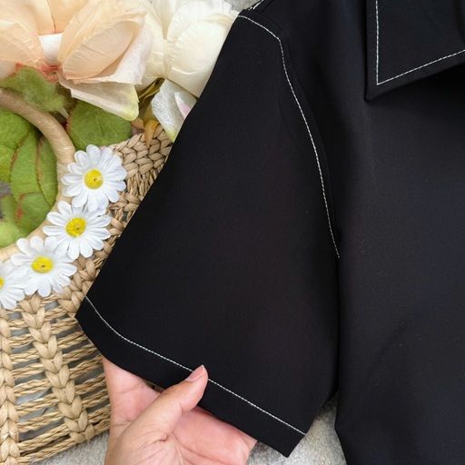 Áo Cotton Hàn Thiết Kế TuTu Store Phù Hợp Đi Làm Dành Cho Nữ - Mã AS595