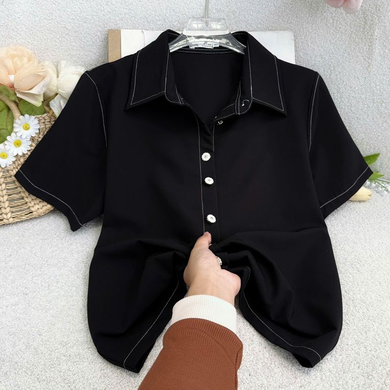 Áo Cotton Hàn Thiết Kế TuTu Store Phù Hợp Đi Làm Dành Cho Nữ - Mã AS595