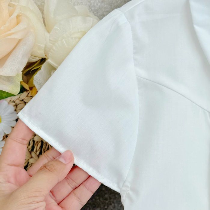 Áo Kate Cotton Thiết Kế TuTu Store Phù Hợp Đi Làm Dành Cho Nữ - Mã A582
