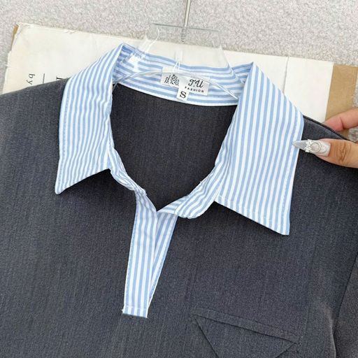 Áo Cotton Hàn Có Cổ Thiết Kế TuTu Store Phù Hợp Đi Làm Dành Cho Nữ - Mã AS605