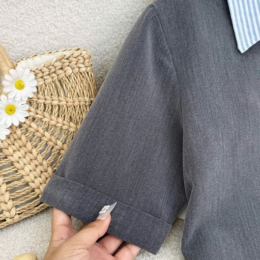 Áo Cotton Hàn Có Cổ Thiết Kế TuTu Store Phù Hợp Đi Làm Dành Cho Nữ - Mã AS605
