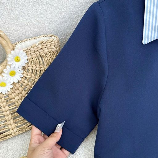 Áo Cotton Hàn Có Cổ Thiết Kế TuTu Store Phù Hợp Đi Làm Dành Cho Nữ - Mã AS605