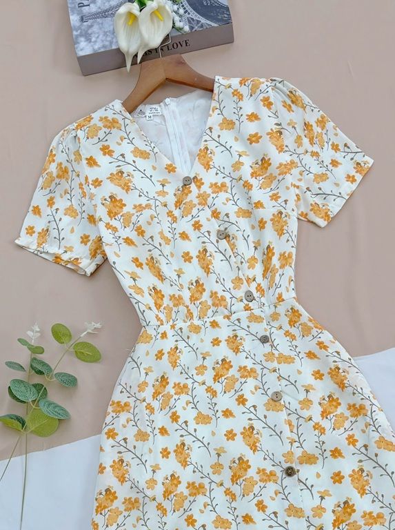 Váy Lụa Mango Mềm Phù Hợp Đi Chơi Thiết Kế TuTu Store Dành Cho Nữ -Mã D1089