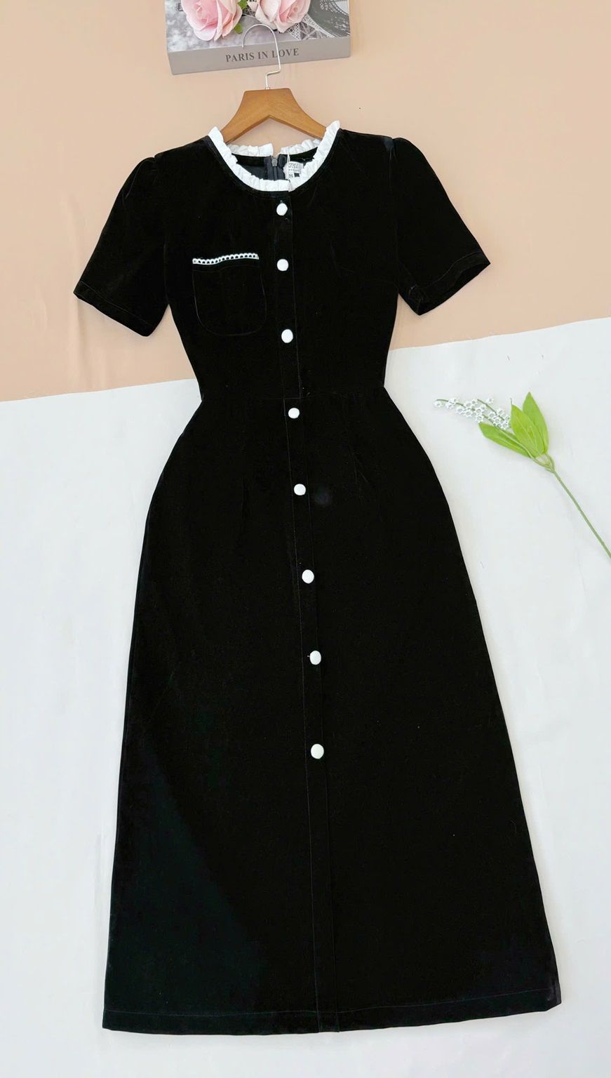Váy Nhung 2 Da Thiết Kế TuTu Store Dành Cho Nữ - Mã D974