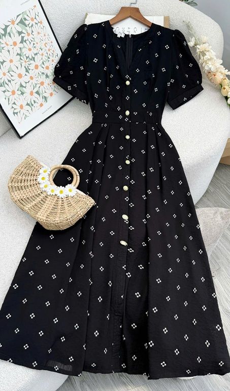 Đầm Gân Hàn Quốc Thiết Kế TuTu Store Phù Hợp Đi Chơi Dành Cho Nữ - Mã D1200