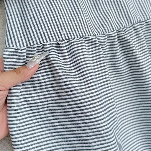 Đầm Linen Cotton Sọc Thiết Kế TuTu Store Phù Hợp Đi Chơi Dành Cho Nữ - Mã D1185