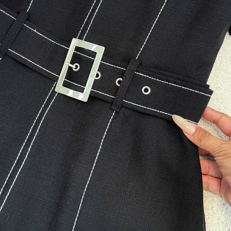 Đầm Bố Lenin Thiết Kế TuTu Store Phù Hợp Đi Làm Dành Cho Nữ - Mã D1108
