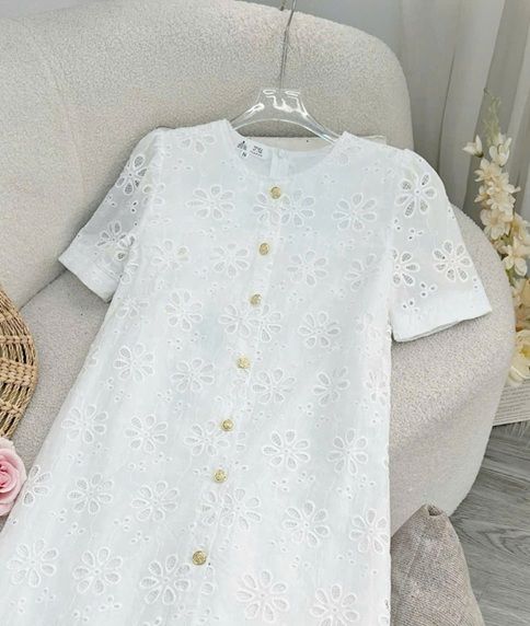 Váy Kate Thêu Xuông Phù Hợp Đi Chơi Thiết Kế TuTu Store Dành Cho Nữ -Mã D1071