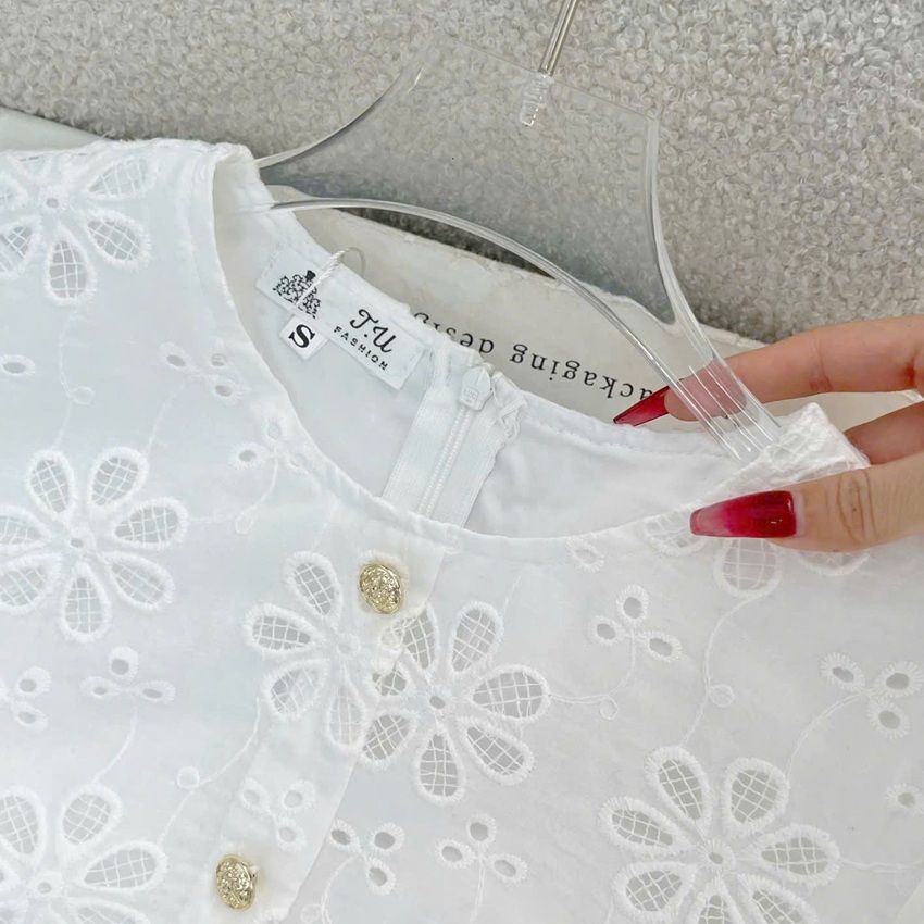 Váy Kate Thêu Xuông Phù Hợp Đi Chơi Thiết Kế TuTu Store Dành Cho Nữ -Mã D1071