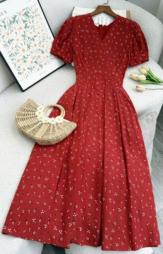 Đầm Tơ Xước Gân Thiết Kế TuTu Store Phù Hợp Đi Chơi Dành Cho Nữ - Mã D1199