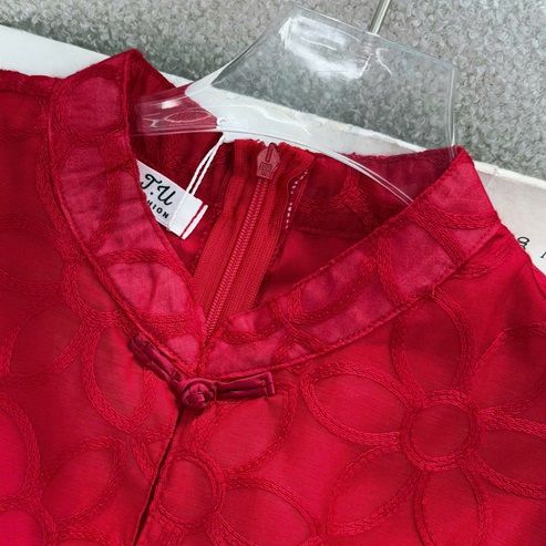 Váy Oganza Thêu Thiết Kế TuTu Store Dành Cho Nữ - Mã D1006