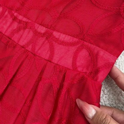 Váy Oganza Thêu Thiết Kế TuTu Store Dành Cho Nữ - Mã D1006