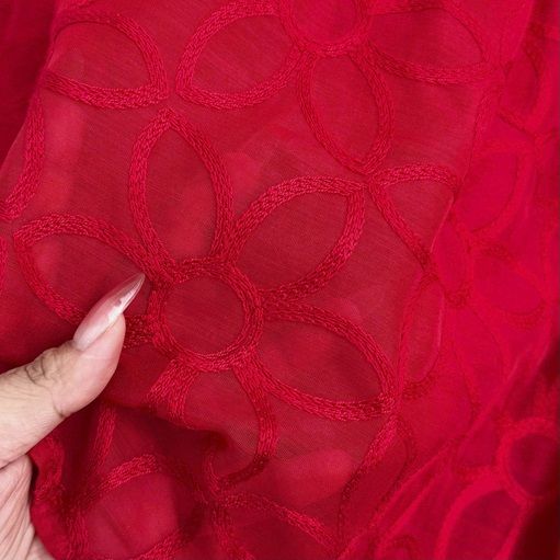 Váy Oganza Thêu Thiết Kế TuTu Store Dành Cho Nữ - Mã D1006