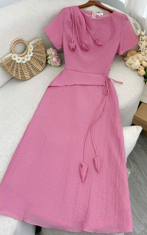 Đầm Tơ Nhăn Thiết Kế TuTu Store Phù Hợp Đi Làm Dành Cho Nữ - Mã D1156