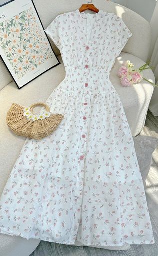 Đầm Xô Cotton Thiết Kế TuTu Store Phù Hợp Đi Chơi Dành Cho Nữ - Mã D1205
