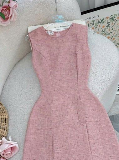 Váy Bố Xước Gân Thiết Kế TuTu Store Dành Cho Nữ- Mã D1054