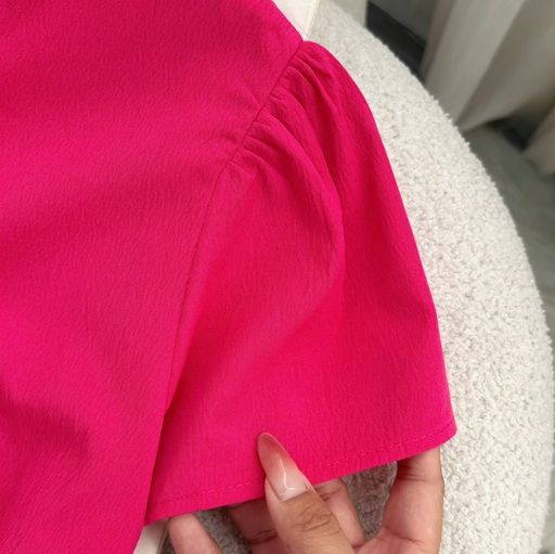 Váy Cotton Xốp Cổ V Phù Hợp Đi Làm Thiết Kế TuTu Store Dành Cho Nữ -Mã D1065