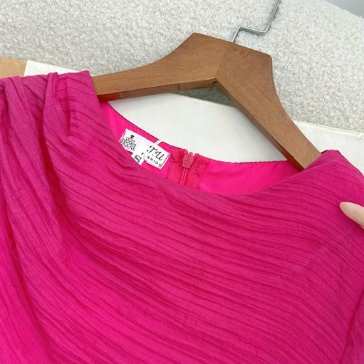 Đầm Tơ Xốp Nhăn Thiết Kế TuTu Store Phù Hợp Đi Làm Dành Cho Nữ - Mã D1159