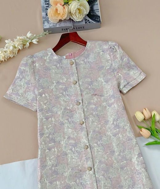 Váy Taptar Gấm Thiết Kế TuTu Store Dành Cho Nữ - Mã D1009