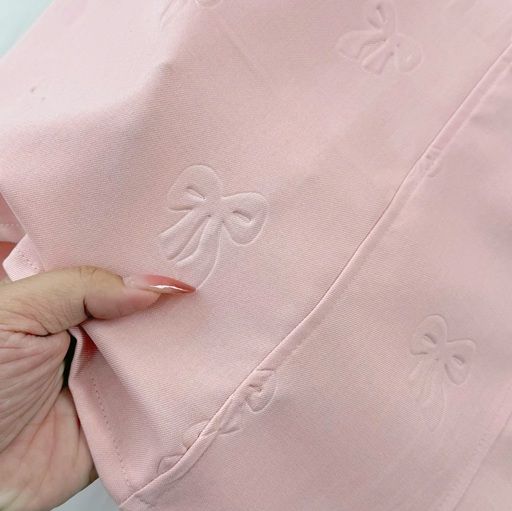 Váy Bố Mịn Dập Nơ Thiết Kế TuTu Store Dành Cho Nữ - Mã D1061