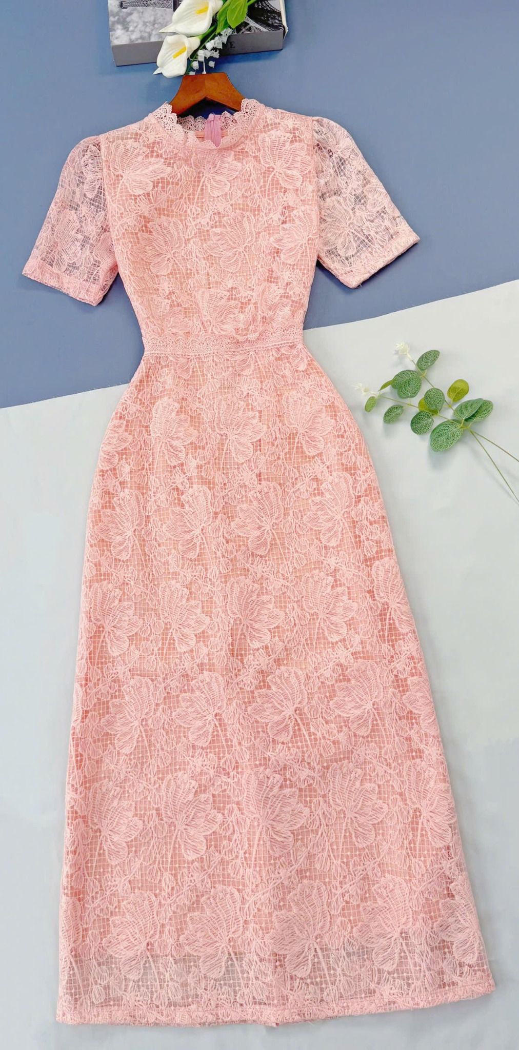 Váy Ren Cotton Thiết Kế TuTu Store Dành Cho Nữ - Mã D998