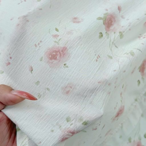 Váy Tiểu Thư Cổ Tròn Voan Nhật Phù Hợp Đi Chơi Thiết Kế TuTu Store Dành Cho Nữ - Mã D1063