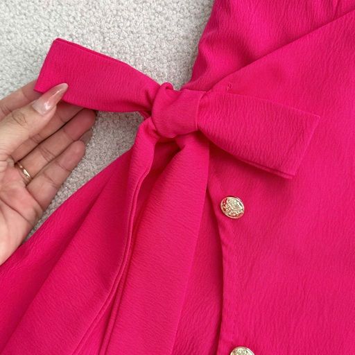 Váy Cotton Xốp Cổ V Phù Hợp Đi Làm Thiết Kế TuTu Store Dành Cho Nữ -Mã D1065
