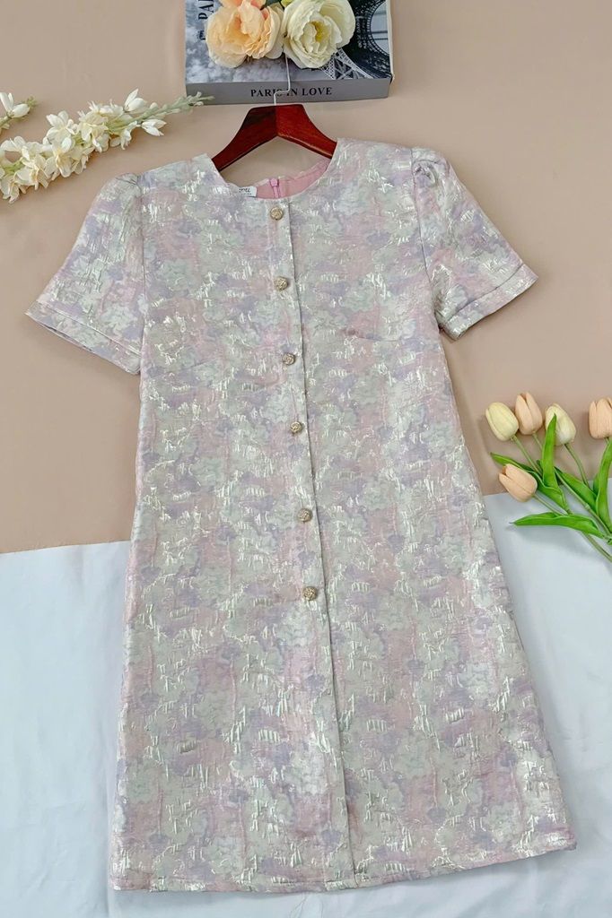 Váy Taptar Gấm Thiết Kế TuTu Store Dành Cho Nữ - Mã D1009