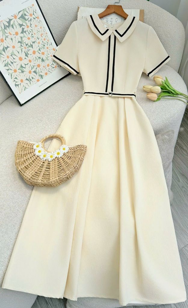 Đầm Cotton Xốp Thiết Kế TuTu Store Phù Hợp Đi Làm Dành Cho Nữ - Mã D1170