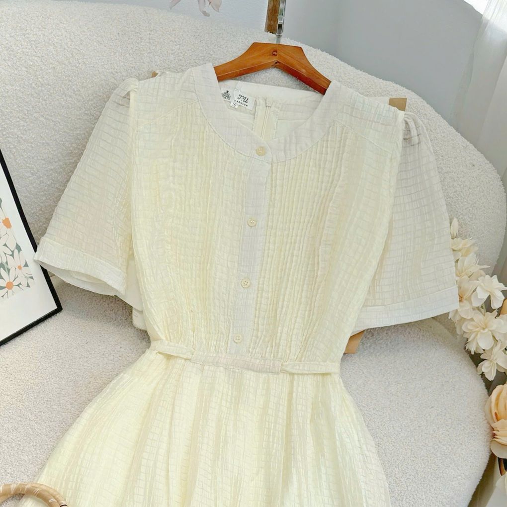 Đầm Tơ Caro Thiết Kế TuTu Store Phù Hợp Đi Chơi Dành Cho Nữ - Mã D1171