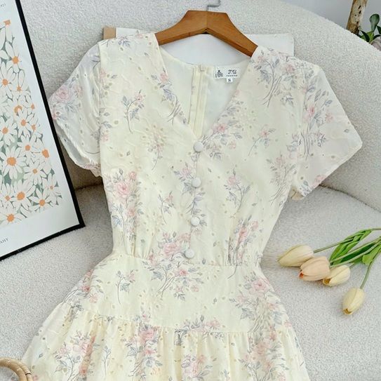 Đầm Kate Thêu Thiết Kế TuTu Store Phù Hợp Đi Chơi Dành Cho Nữ - Mã D1197