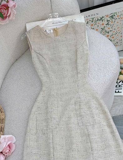 Váy Bố Xước Gân Thiết Kế TuTu Store Dành Cho Nữ- Mã D1054