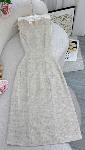 Váy Bố Xước Gân Thiết Kế TuTu Store Dành Cho Nữ- Mã D1054