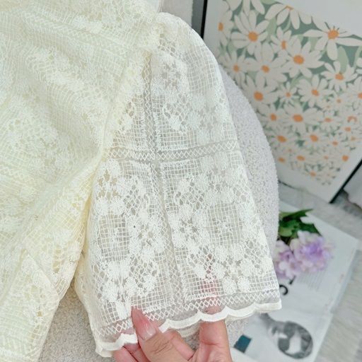 Váy Ren Cotton Cao Cấp Thiết Kế TuTu Store Dành Cho Nữ - Mã D1052