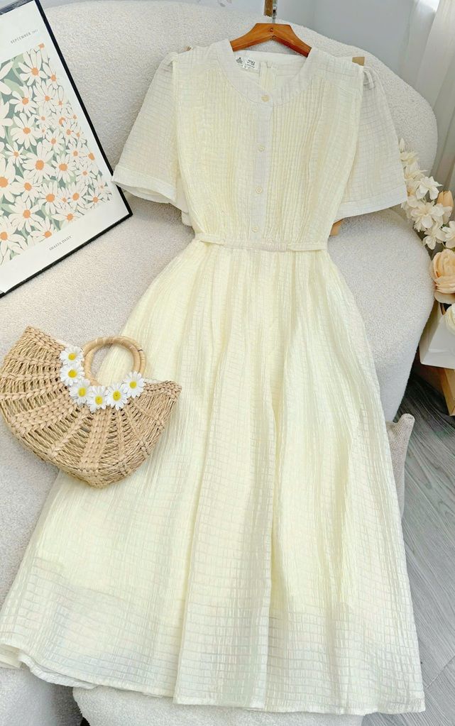 Đầm Tơ Caro Thiết Kế TuTu Store Phù Hợp Đi Chơi Dành Cho Nữ - Mã D1171