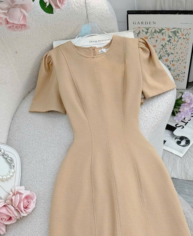 Váy Bố Linen Thiết Kế TuTu Store Dành Cho Nữ - Mã D1047