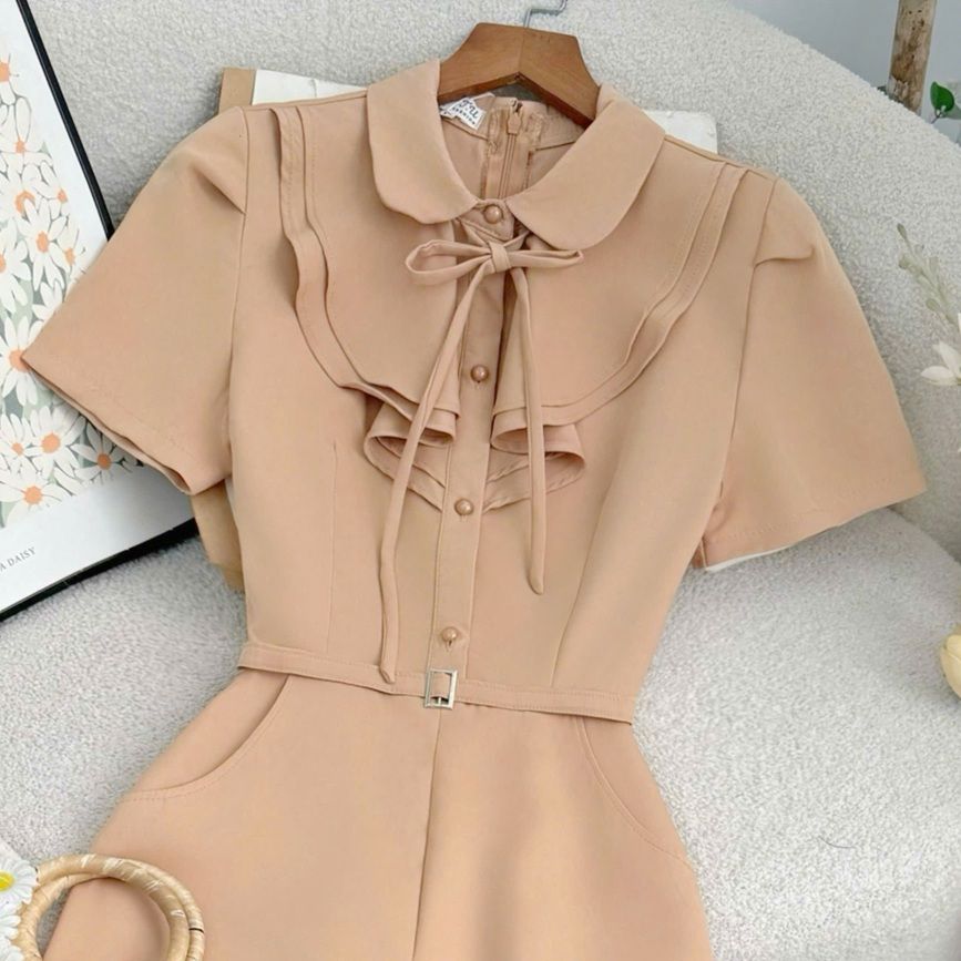 Đầm Cotton Thái Thiết Kế TuTu Store Phù Hợp Đi Làm Dành Cho Nữ - Mã D1201