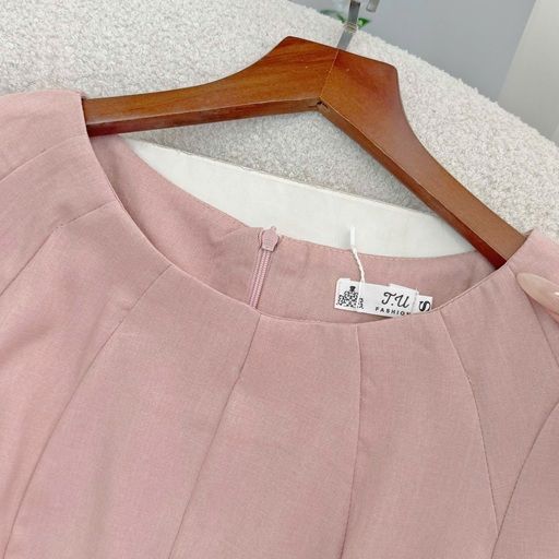Đầm Bố Xước Thiết Kế TuTu Store Phù Hợp Đi Chơi Dành Cho Nữ - Mã D1146