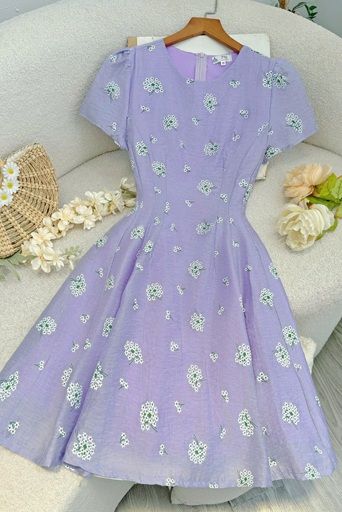 Đầm Tơ Ánh Thiết Kế TuTu Store Phù Hợp Đi Chơi Dành Cho Nữ - Mã D1210