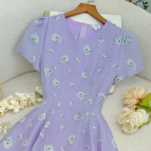 Đầm Tơ Ánh Thiết Kế TuTu Store Phù Hợp Đi Chơi Dành Cho Nữ - Mã D1210