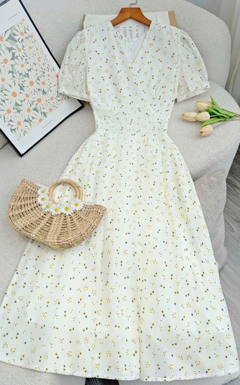 Đầm Tơ Xước Gân Thiết Kế TuTu Store Phù Hợp Đi Chơi Dành Cho Nữ - Mã D1199