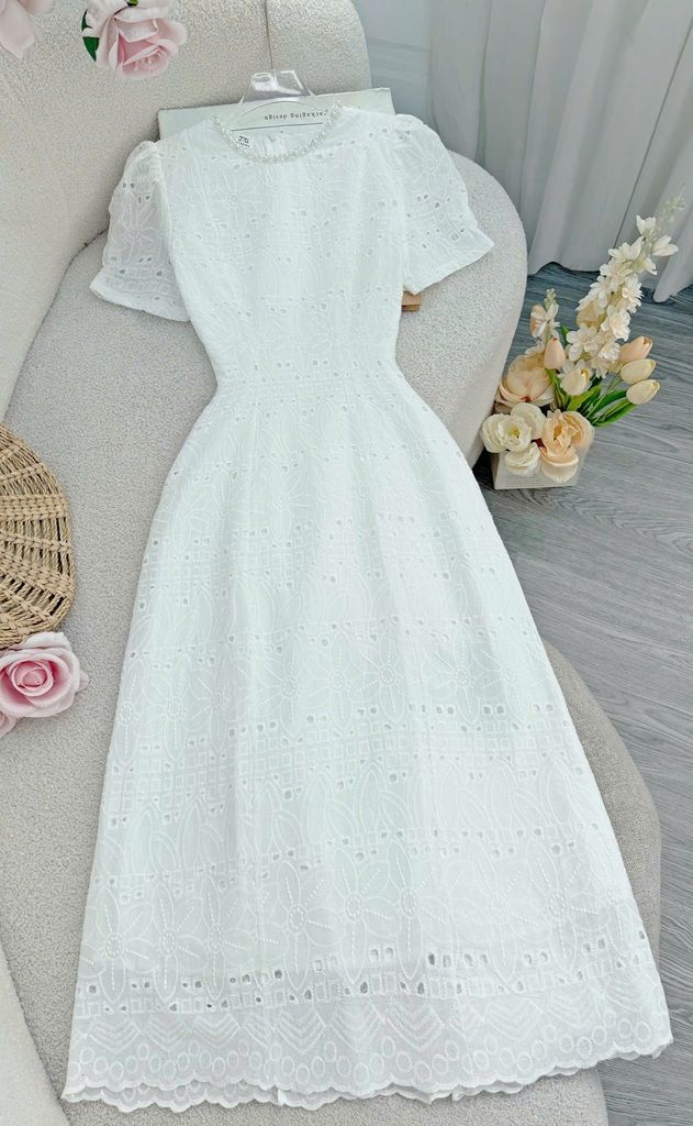 Váy Kate Thêu Tiểu Thư Phù Hợp Đi Làm Thiết Kế TuTu Store Dành Cho Nữ -Mã D1078