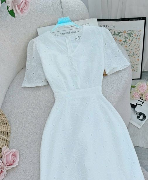 Váy Kate Thêu Thiết Kế TuTu Store Dành Cho Nữ - Mã D1038