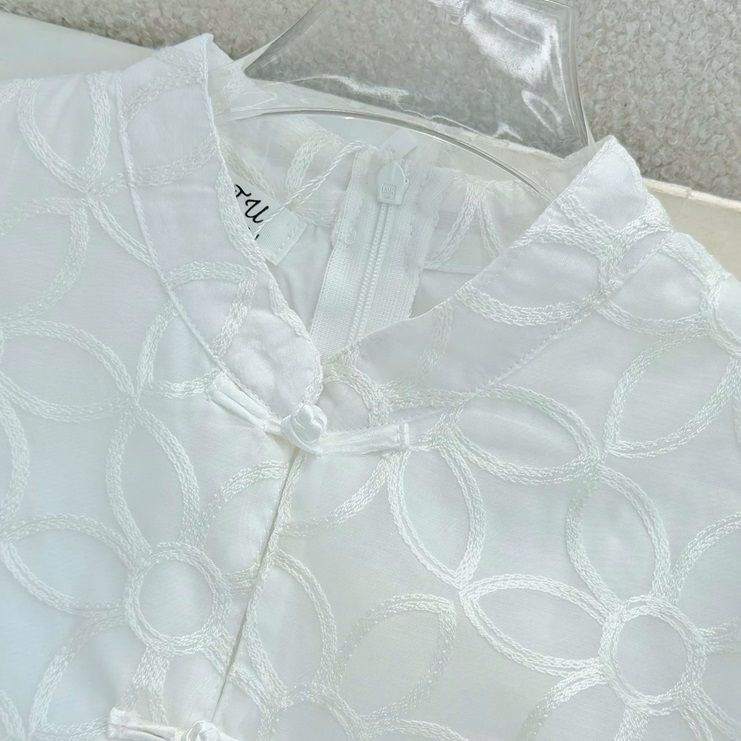 Váy Oganza Thêu Thiết Kế TuTu Store Dành Cho Nữ - Mã D1006
